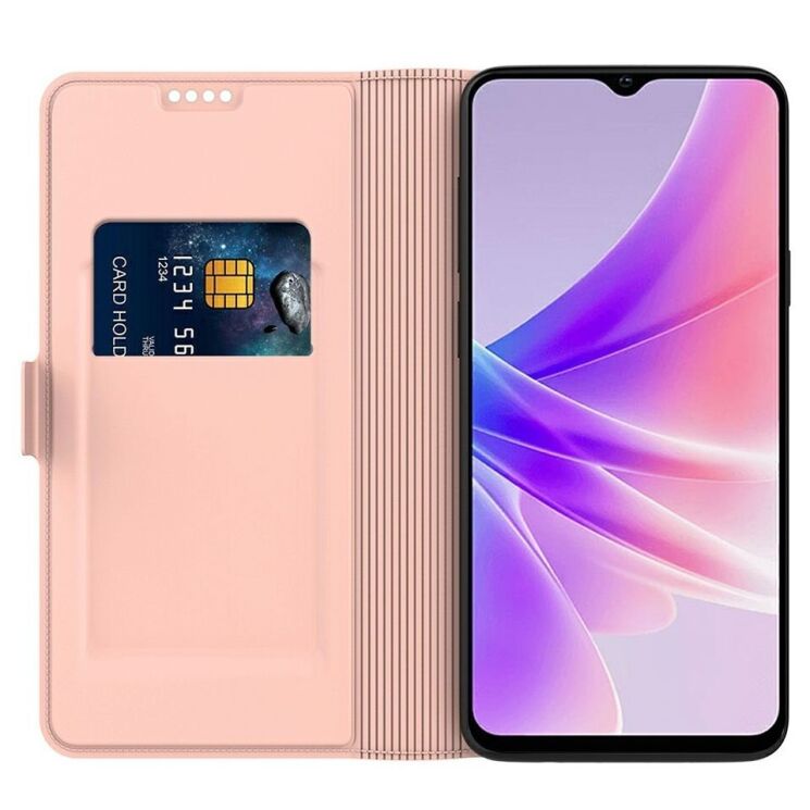 Чехол-книжка Deexe Faro Wallet для Infinix Hot 50 - Rose Gold: фото 2 из 7