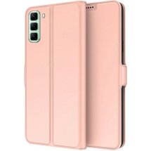 Чехол-книжка Deexe Faro Wallet для Infinix Hot 50 - Rose Gold: фото 1 из 7