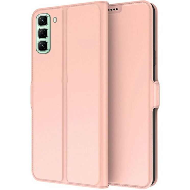 Чехол-книжка Deexe Faro Wallet для Infinix Hot 50 - Rose Gold: фото 1 из 7
