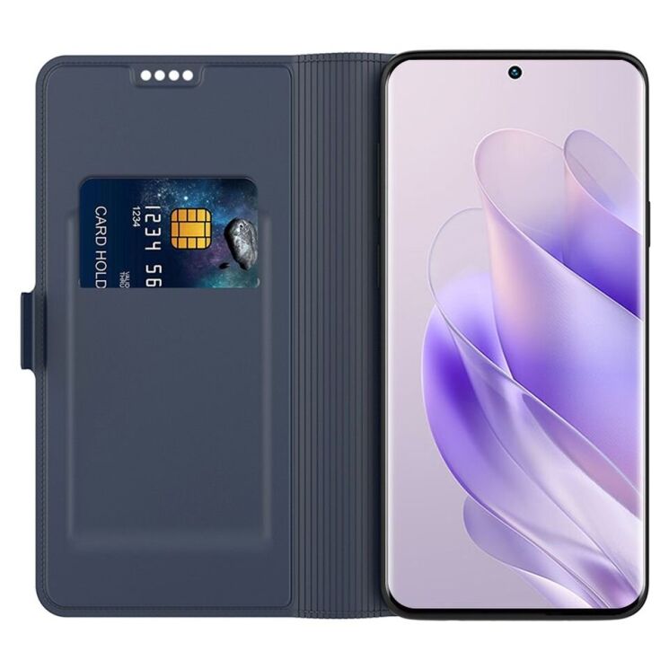 Чехол-книжка Deexe Faro Wallet для Infinix Note 40 - Blue: фото 2 из 7