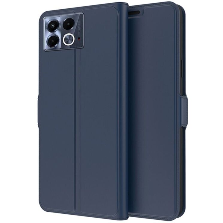 Чехол-книжка Deexe Faro Wallet для Infinix Note 40 - Blue: фото 1 из 7
