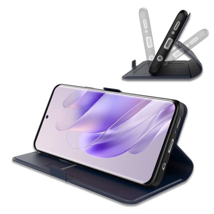 Чехол-книжка Deexe Faro Wallet для Infinix Note 40 - Blue: фото 4 из 7