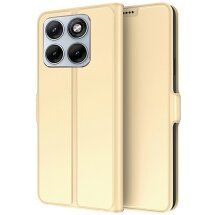 Чохол-книжка Deexe Faro Wallet для Motorola Edge 70 Fusion - Gold: фото 1 з 7