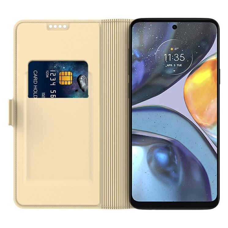 Чохол-книжка Deexe Faro Wallet для Motorola Edge 70 Fusion - Gold (409544F) Чохол-книжка Deexe Faro Wallet для Motorola Edge 70 Fusion - Gold: фото 2 з 7