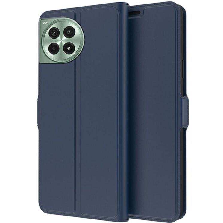 Чехол-книжка Deexe Faro Wallet для OnePlus Ace 3 Pro - Blue: фото 1 из 7