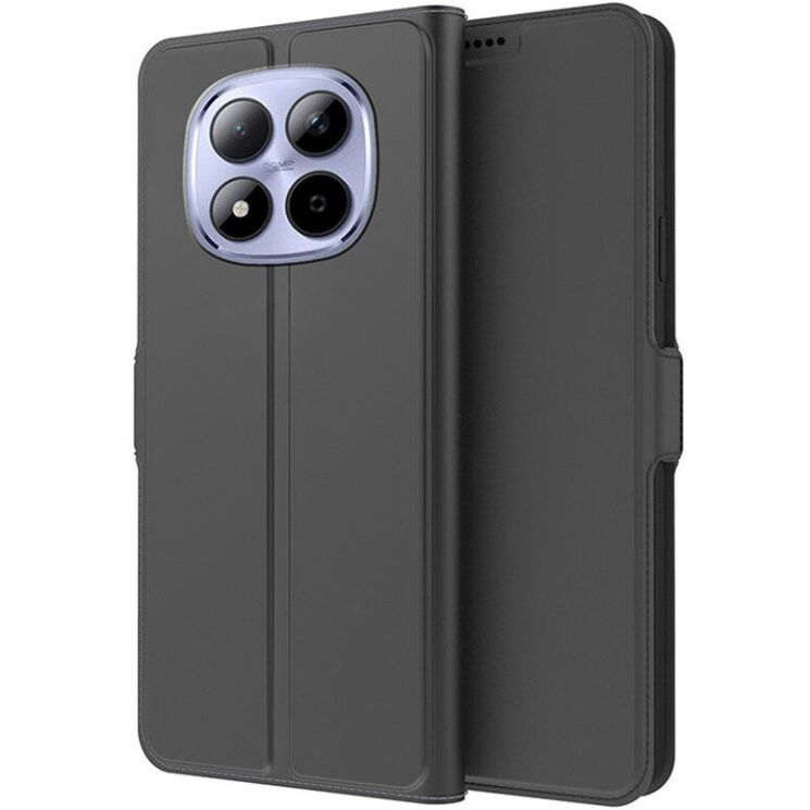 Чехол-книжка Deexe Faro Wallet для Xiaomi Redmi Note 15 Pro Plus / Poco M8 Pro 5G - Black: фото 1 из 7