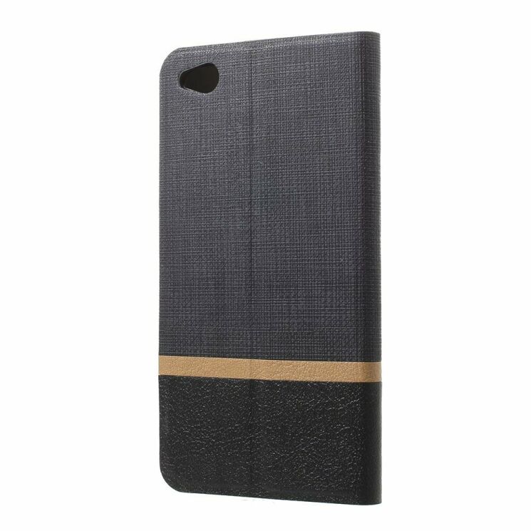 Чехол-книжка Deexe Lines Texture для Xiaomi Redmi Go - Black: фото 3 из 6