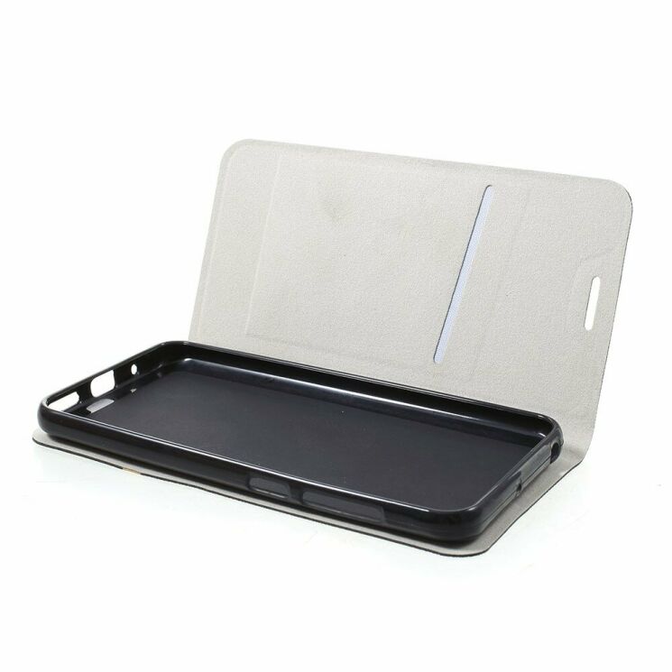 Чехол-книжка Deexe Lines Texture для Xiaomi Redmi Go - Black: фото 5 из 6