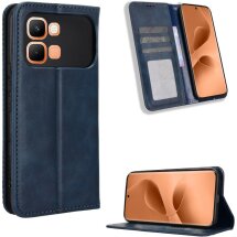 Чохол-книжка Deexe Retro Style для Infinix Note Edge - Blue: фото 1 з 19