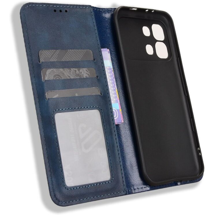 Чохол-книжка Deexe Retro Style для Infinix Note Edge - Blue (409202L) Чохол-книжка Deexe Retro Style для Infinix Note Edge - Blue: фото 3 з 19