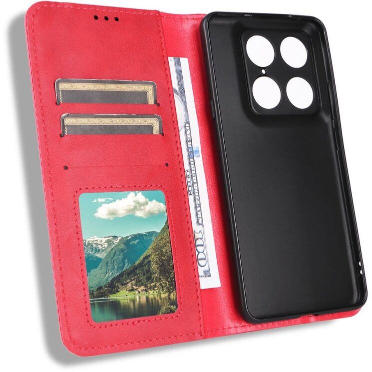 Чохол-книжка Deexe Retro Style для Motorola Signature - Red: фото 5 з 20