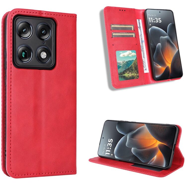 Чохол-книжка Deexe Retro Style для Motorola Signature - Red: фото 2 з 20