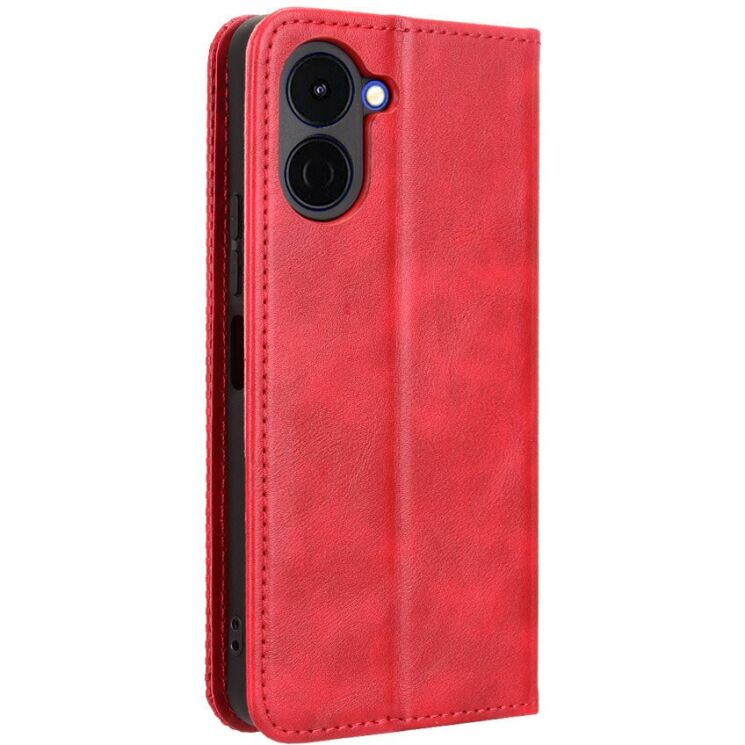 Чохол-книжка Deexe Retro Style для TECNO Spark Go 3 - Red: фото 8 з 20