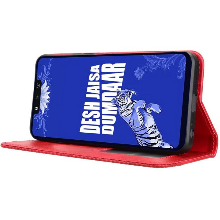 Чохол-книжка Deexe Retro Style для TECNO Spark Go 3 - Red: фото 7 з 20