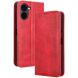 Чохол-книжка Deexe Retro Style для TECNO Spark Go 3 - Red (408101R). Фото 1 з 20