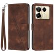 Чехол-книжка Deexe Triangle Series для Infinix Note 40 Pro - Brown (352012Z)