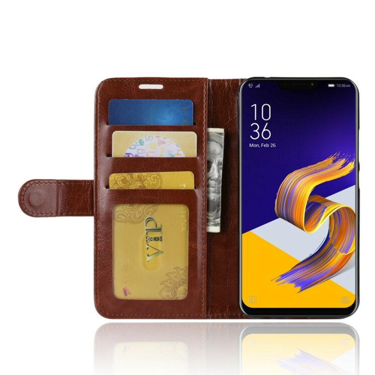 Чехол-книжка Deexe Wallet Style для ASUS Zenfone 5 (ZE620KL) / 5z (ZS620KL) - Brown: фото 4 из 7