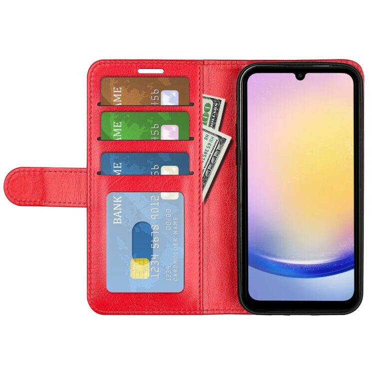 Чехол-книжка Deexe Wallet Style для Samsung Galaxy A26 (A266) - Red: фото 2 из 7