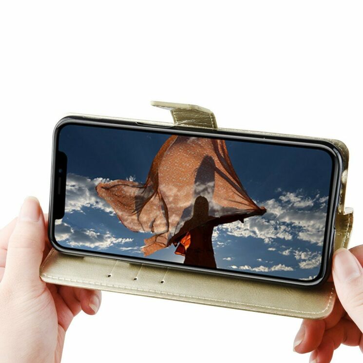 Чехол-книжка Deexe Wallet Style для Samsung Galaxy M11 (M115) - Gold: фото 8 из 16