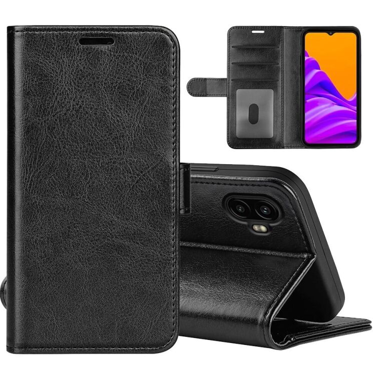 Чехол-книжка Deexe Wallet Style для Samsung Galaxy Xcover 7 (G556) - Black: фото 1 из 9