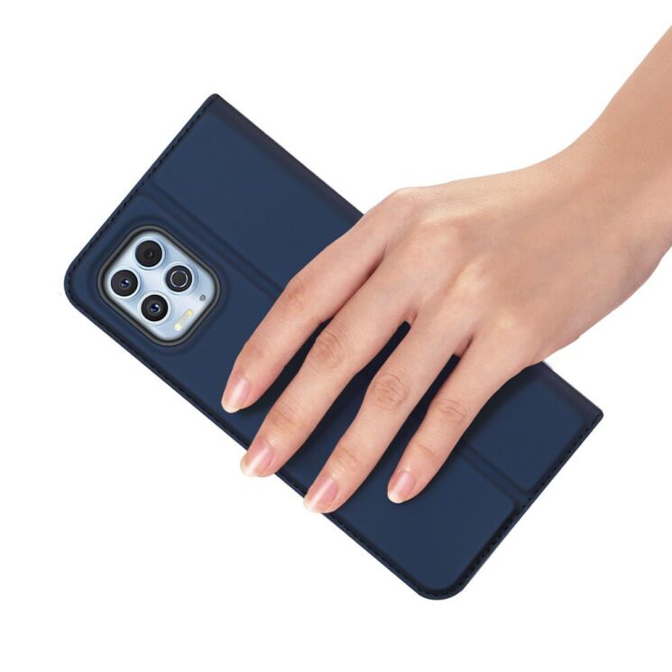 Чохол-книжка DUX DUCIS Skin Pro для Motorola Moto G100 - Dark Blue: фото 11 з 14