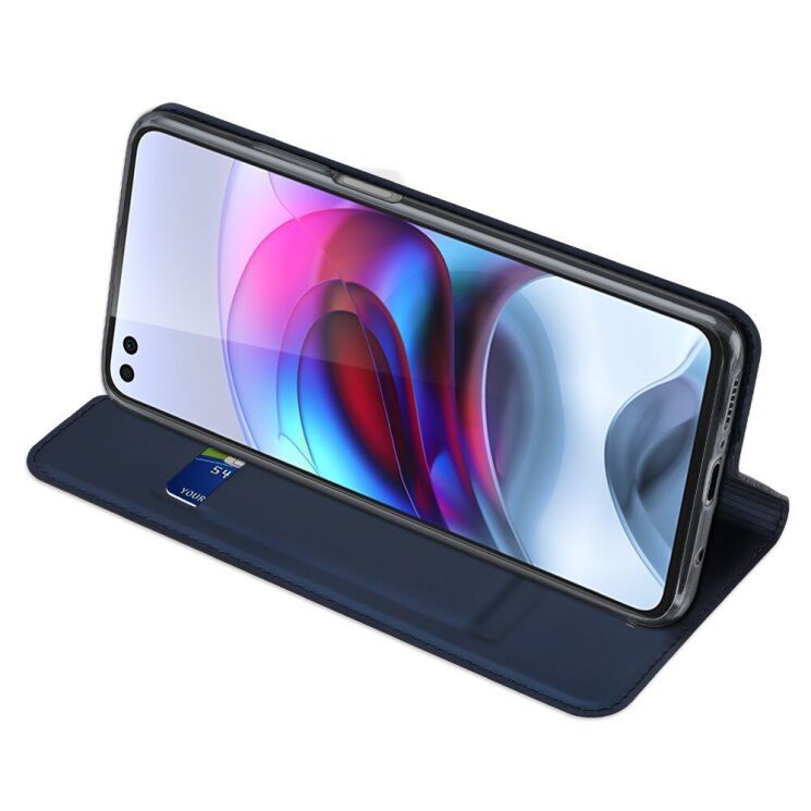 Чохол-книжка DUX DUCIS Skin Pro для Motorola Moto G100 - Dark Blue: фото 4 з 14