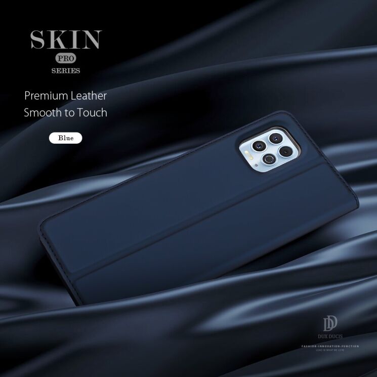 Чохол-книжка DUX DUCIS Skin Pro для Motorola Moto G100 - Dark Blue: фото 6 з 14