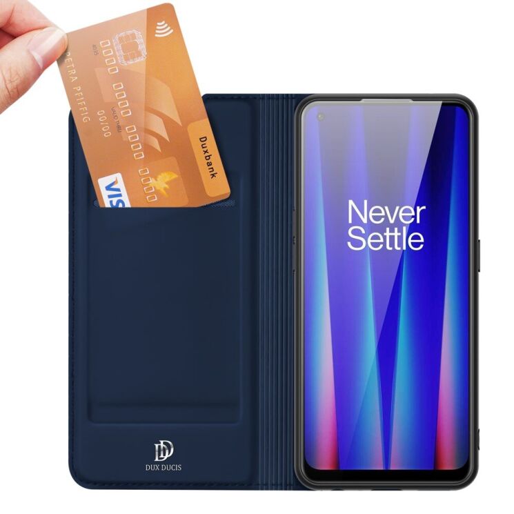 Чохол-книжка DUX DUCIS Skin Pro для OnePlus Nord CE 2 - Blue: фото 6 з 22
