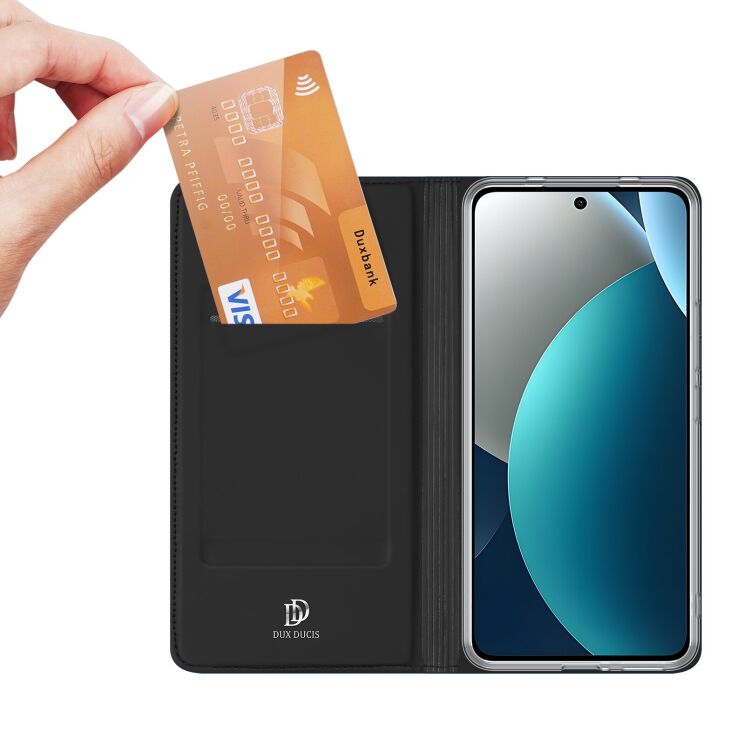 Чехол-книжка DUX DUCIS Skin Pro для Xiaomi Redmi Note 15 Pro - Black: фото 5 из 10