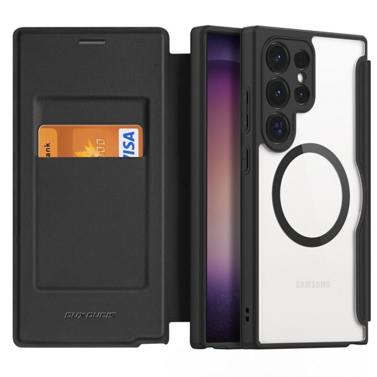 Чехол-книжка DUX DUCIS Skin X Pro Magnetic для Samsung Galaxy S24 Ultra (S928) - Black: фото 2 из 11