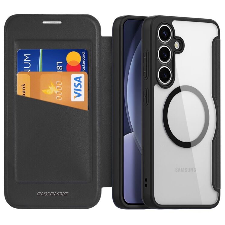 Чехол-книжка DUX DUCIS Skin X Pro Magnetic для Samsung Galaxy S25 Plus (S936) - Black: фото 2 из 12