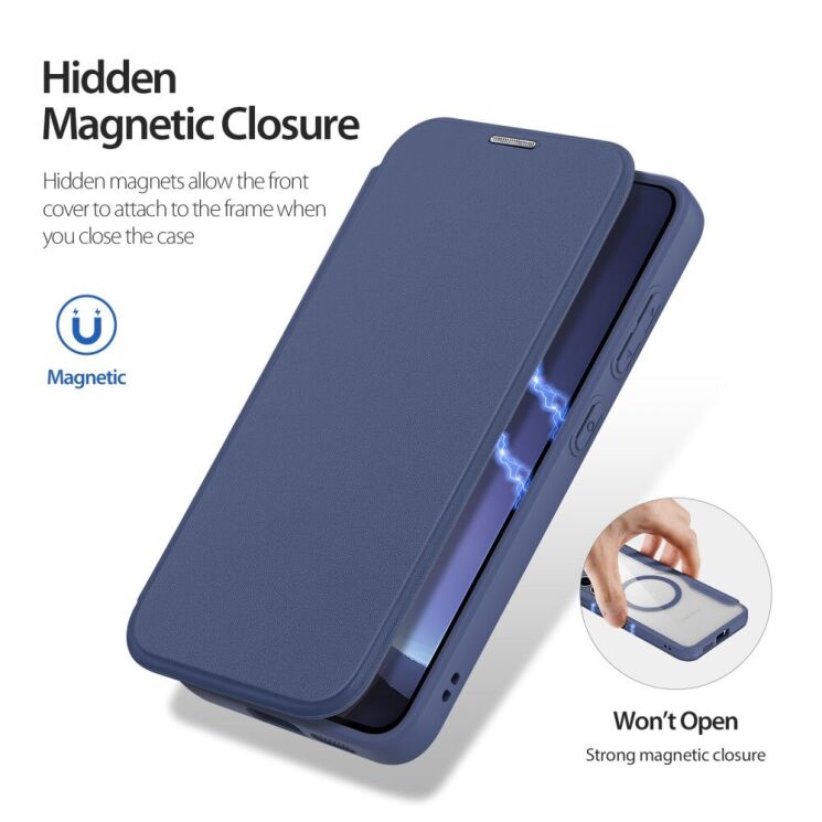 Чехол-книжка DUX DUCIS Skin X Pro Magnetic для Samsung Galaxy S25 Plus (S936) - Purple: фото 7 из 12