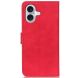Чехол-книжка KHAZNEH Retro Wallet для Apple iPhone 16 Plus - Red (360615R). Фото 5 из 8