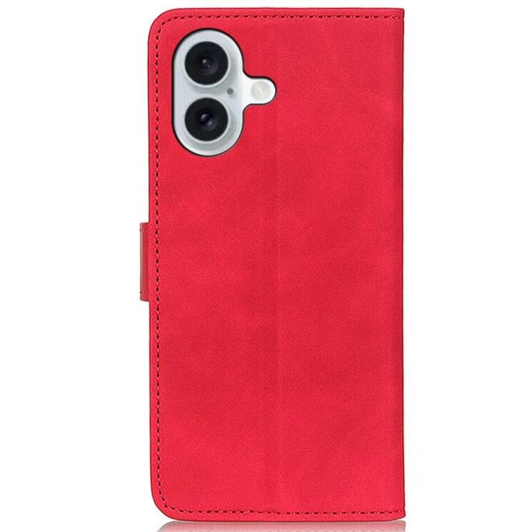 Чехол-книжка KHAZNEH Retro Wallet для Apple iPhone 16 Plus - Red: фото 5 из 8