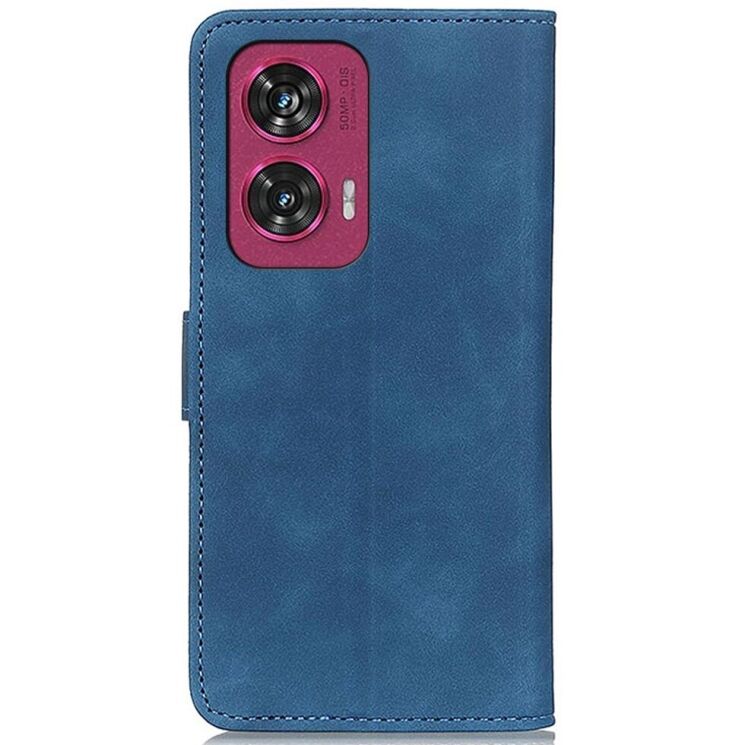 Чехол-книжка KHAZNEH Retro Wallet для Motorola Edge 50 Fusion - Blue: фото 5 из 9