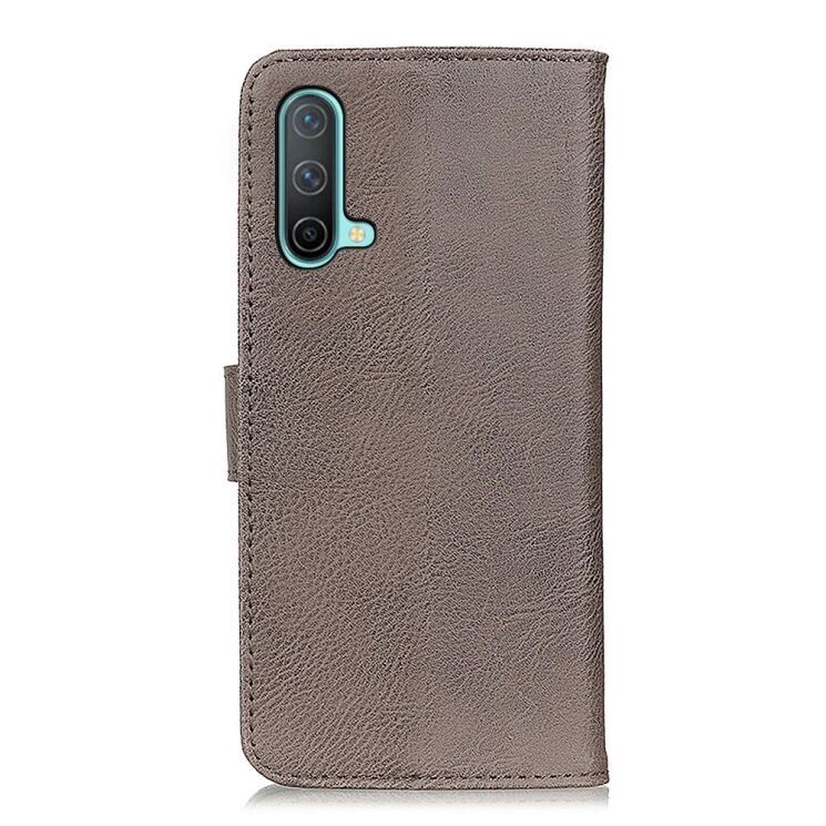 Чехол-книжка с застежкой KHAZNEH Wallet Cover для OnePlus Nord CE - Grey: фото 3 из 10