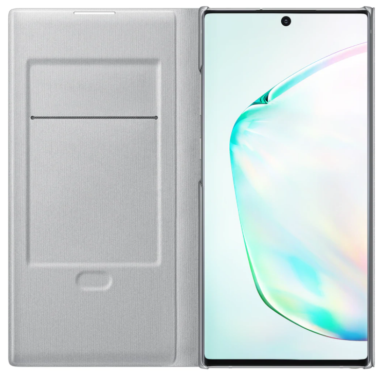 Чехол-книжка LED View Cover для Samsung Galaxy Note 10+ (N975)	 EF-NN975PSEGRU - Silver: фото 3 из 5