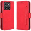 Чохол-книжка з кишеньками Deexe Wallet Stand для Motorola Edge 70 Fusion - Red (409507R)