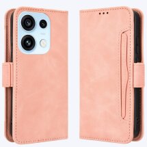 Чехол-книжка с карманами Deexe Wallet Stand для OPPO Reno 16 / 16 Pro - Pink: фото 1 из 17