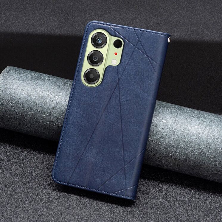 Чехол-книжка с карманами UniCase Geometric Pattern для TECNO Camon 50 - Blue: фото 6 из 10