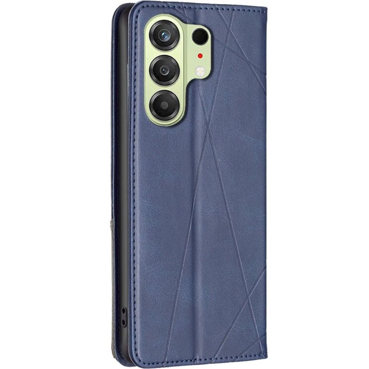 Чехол-книжка с карманами UniCase Geometric Pattern для TECNO Camon 50 - Blue: фото 3 из 10