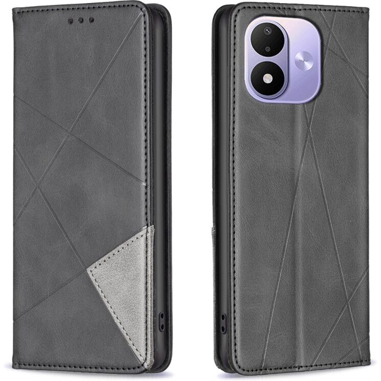 Чехол-книжка с карманами UniCase Geometric Pattern для Xiaomi Redmi Note 17 - Black (430003B) Чехол-книжка с карманами UniCase Geometric Pattern для Xiaomi Redmi Note 17 - Black: фото 1 из 10