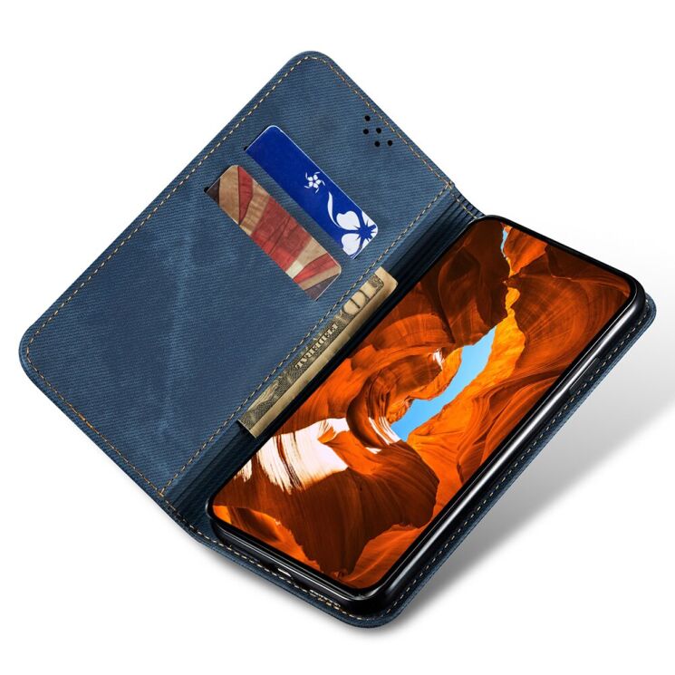 Чохол-книжка з кишеньками UniCase Jeans Wallet для Samsung Galaxy S26 Ultra (S948) - Blue: фото 2 з 6