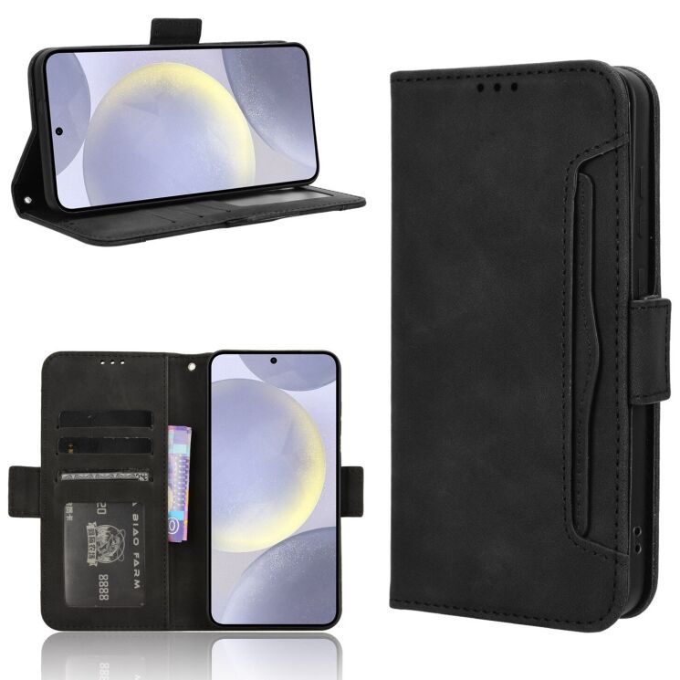 Чехол-книжка с кармашками Deexe Wallet Stand для Samsung Galaxy S26 FE - Black (412778B) Чехол-книжка с кармашками Deexe Wallet Stand для Samsung Galaxy S26 FE - Black: фото 8 из 15