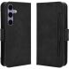 Чехол-книжка с кармашками Deexe Wallet Stand для Samsung Galaxy S26 FE - Black (412778B). Фото 1 из 15