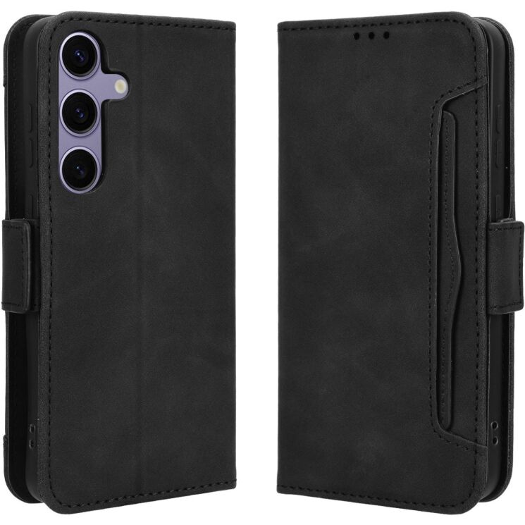 Чехол-книжка с кармашками Deexe Wallet Stand для Samsung Galaxy S26 FE - Black (412778B) Чехол-книжка с кармашками Deexe Wallet Stand для Samsung Galaxy S26 FE - Black: фото 1 из 15