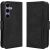 Чехол-книжка с кармашками Deexe Wallet Stand для Samsung Galaxy S26 FE - Black: фото 1 из 15
