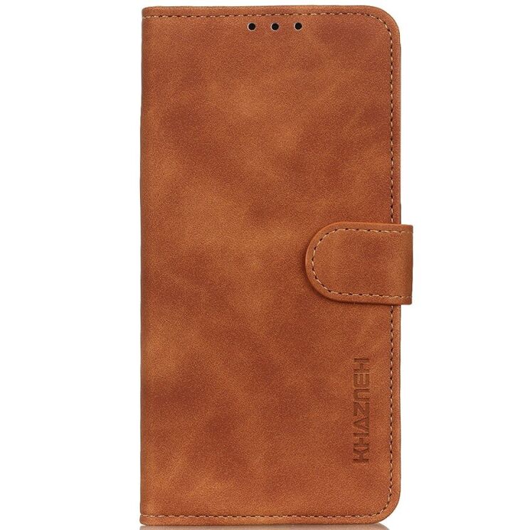 Чехол-книжка с застежкой KHAZNEH Retro Wallet для OnePlus 15 - Brown: фото 4 из 10