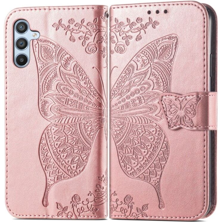 Чехол-книжка UniCase Butterfly Pattern для Samsung Galaxy A56 (A566) - Rose Gold: фото 1 из 9