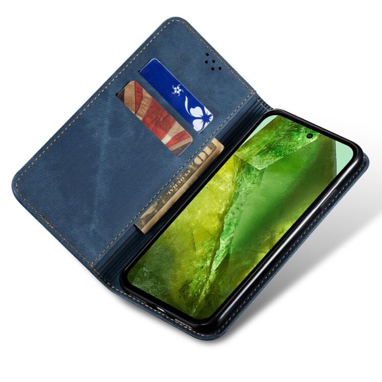 Чехол-книжка UniCase Jeans Wallet для Google Pixel 8A - Blue: фото 3 из 6